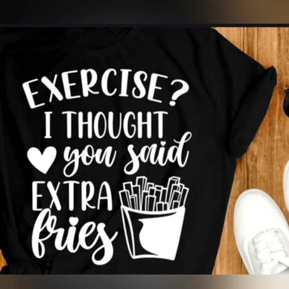 Gildan Tops - Funny "Exercise" shirt